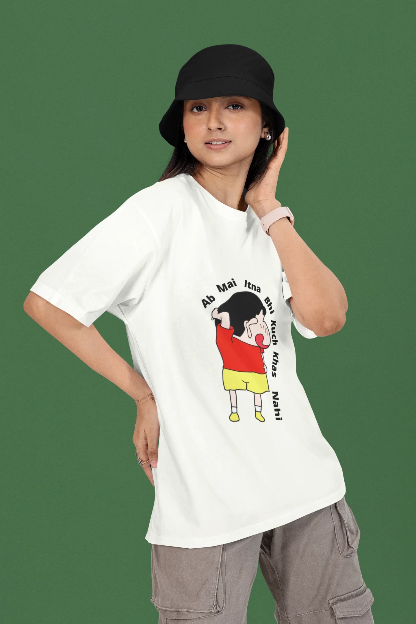 Ab Mai Itna Bhi Kuch Khaas Nahi | Shinchan | Dropped Sleeve Unisex Tee