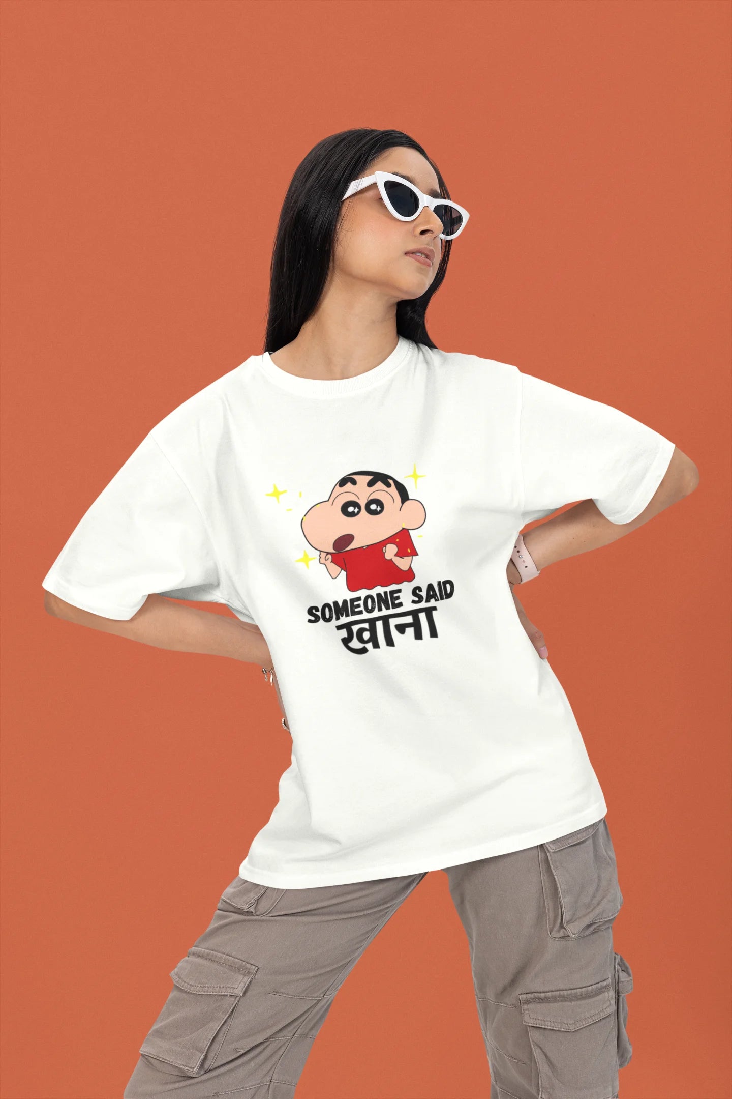 Someone Said Khana | Shinchan | Dropped Sleeve Unisex Tee