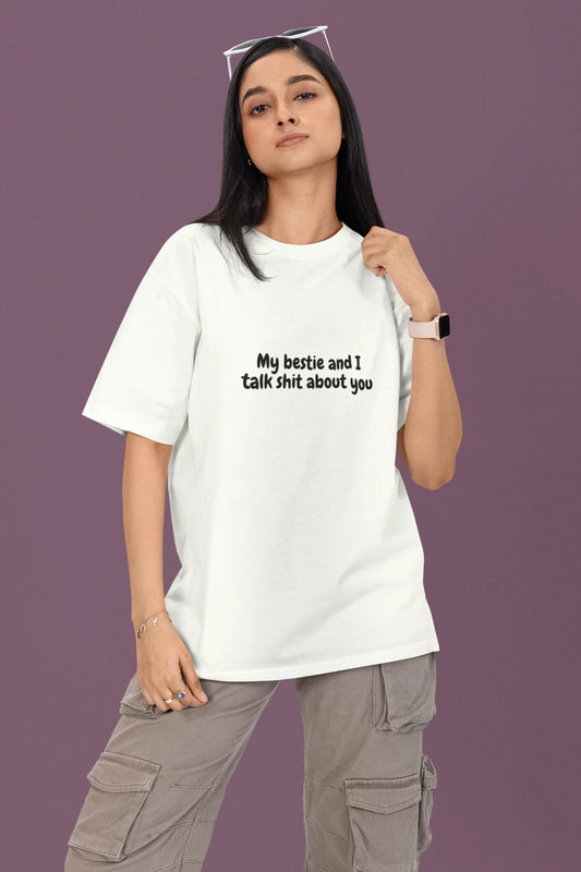 My Bestie and I | Womaniya | Dropped Sleeve Unisex Tee