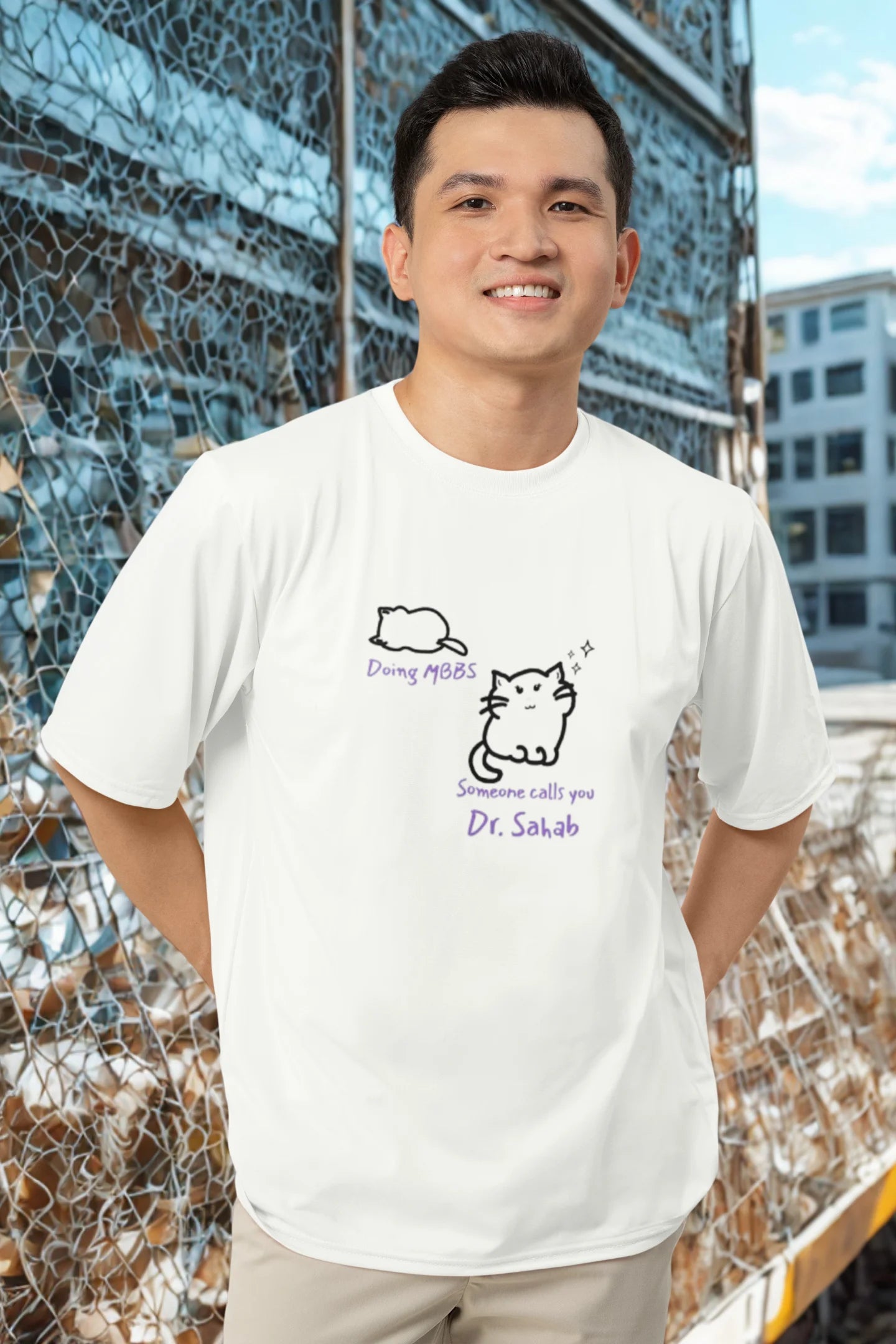 Dr. Sahab | Medico |Dropped Sleeve Unisex Tee