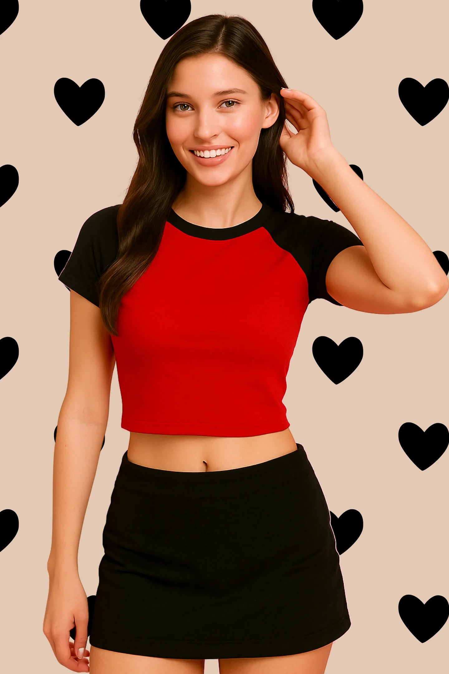Plain Solid | Shaw tees | Slim Fit Crop Top