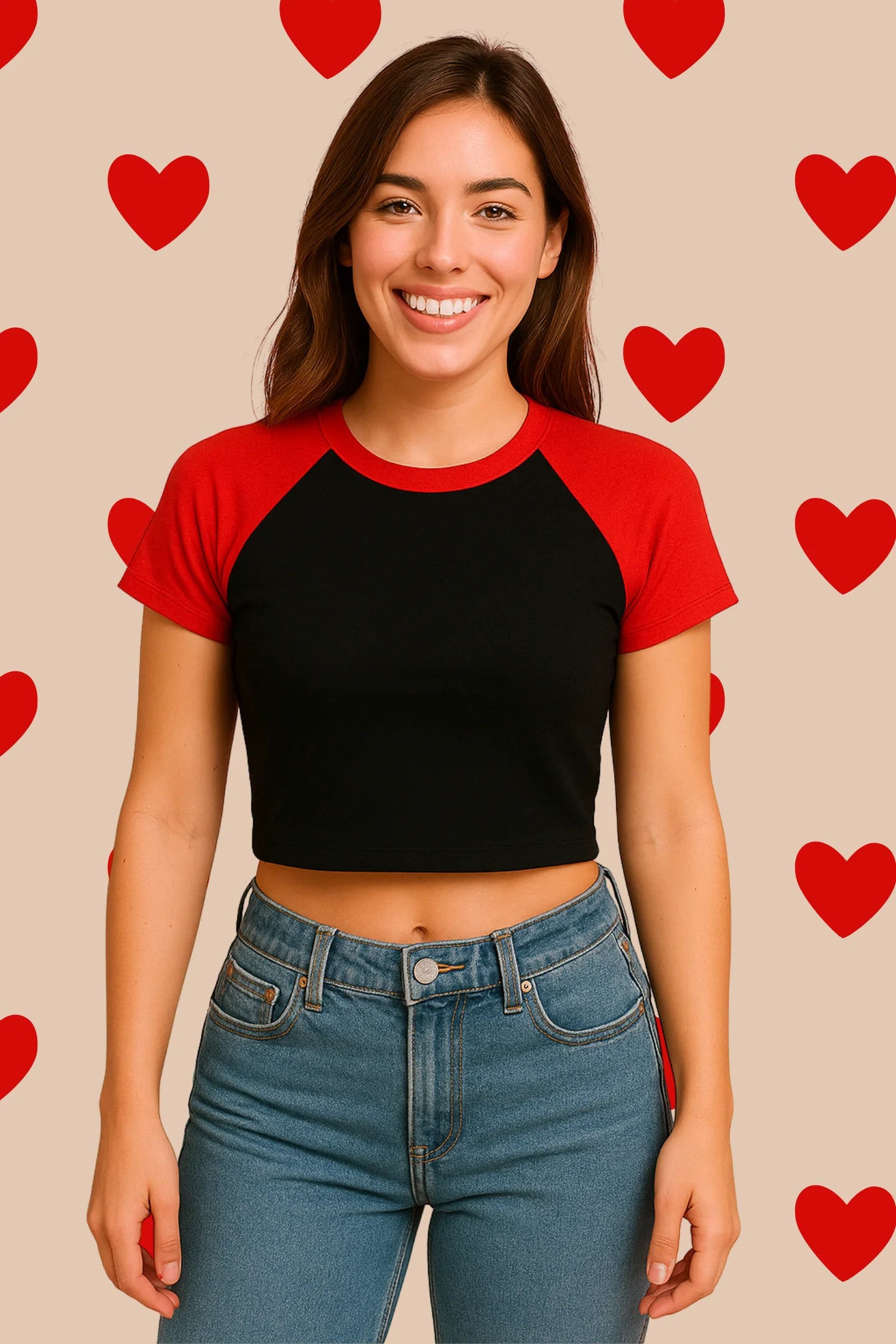 Plain Solid | Shaw tees | Slim Fit Crop Top