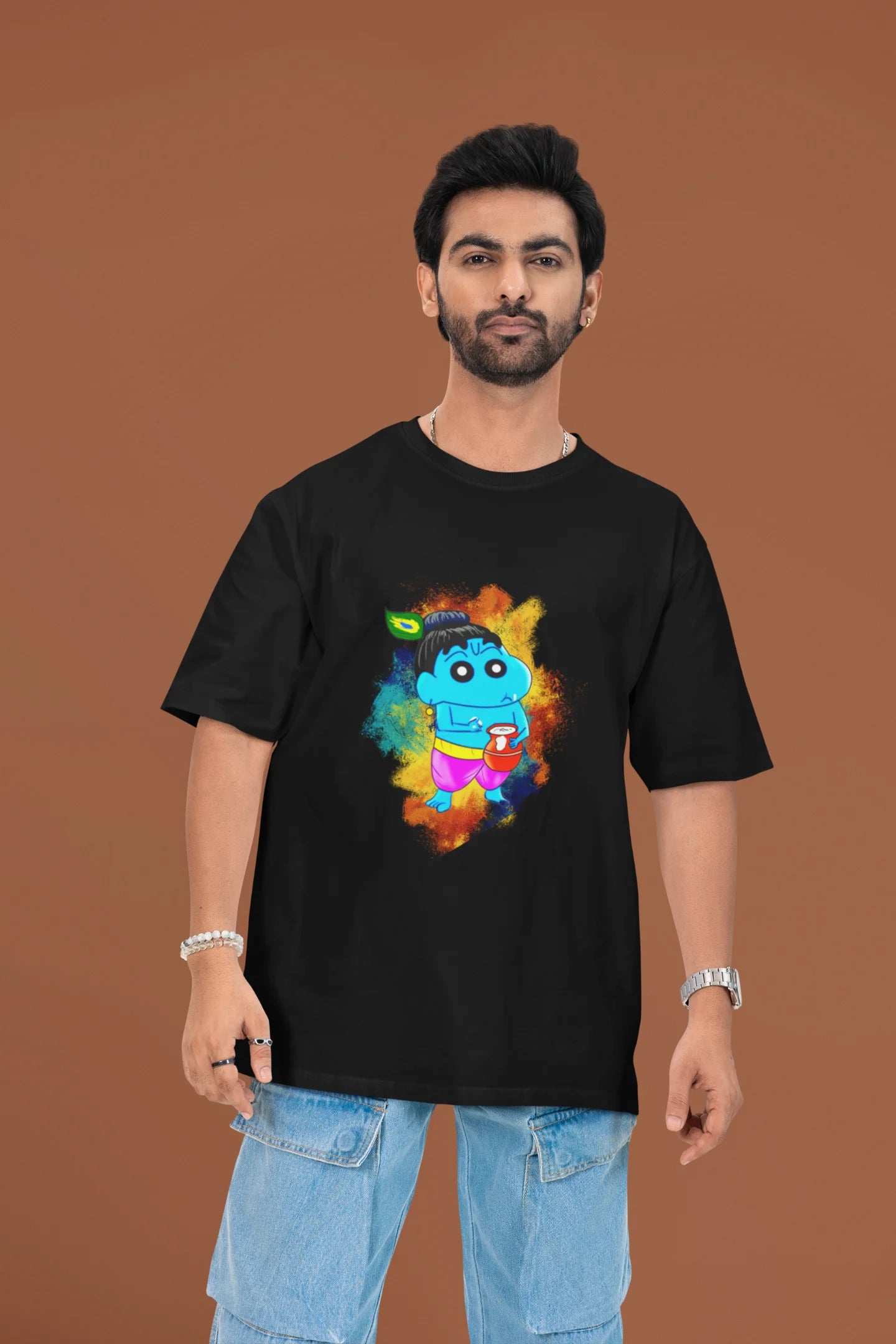 Krishna Shinchan | Shinchan | Dropped Sleeve Men's Tee