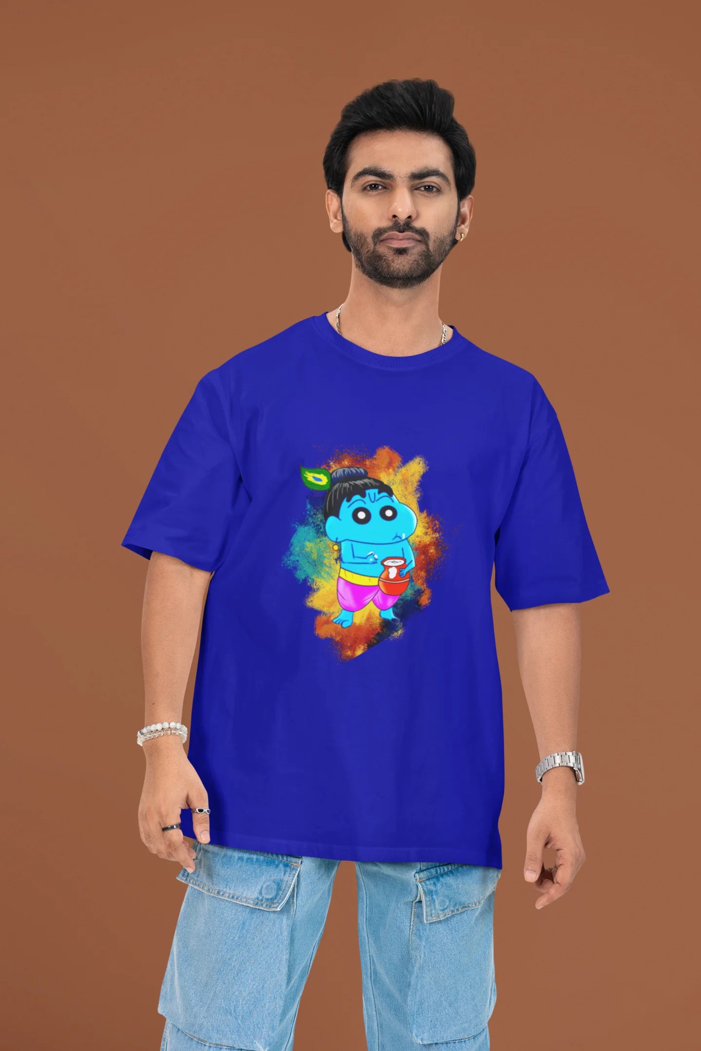 Krishna Shinchan | Shinchan | Dropped Sleeve Men's Tee