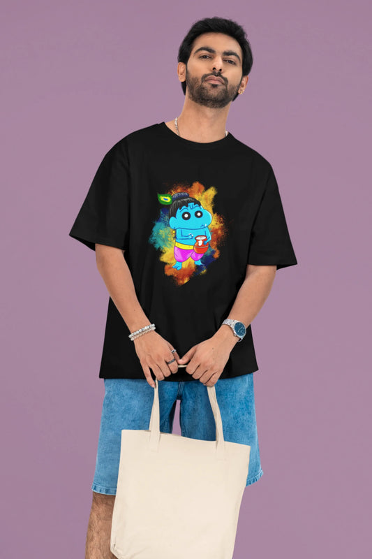Krishna Shinchan | Shinchan | Dropped Sleeve Men's Tee