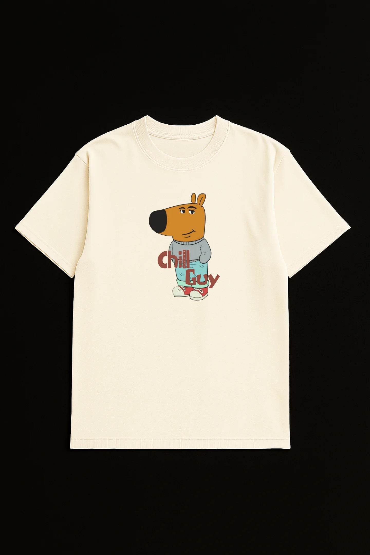 Chill Guy | Memes | Dropped Sleeve Unisex Tee