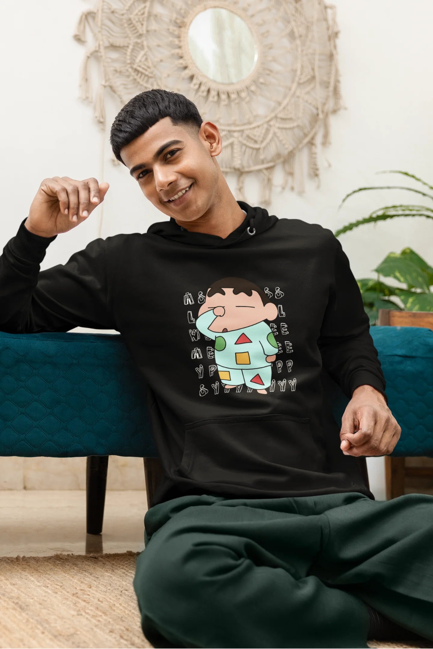 Always Sleepy | Shinchan | Premium Unisex Winter Hoodie