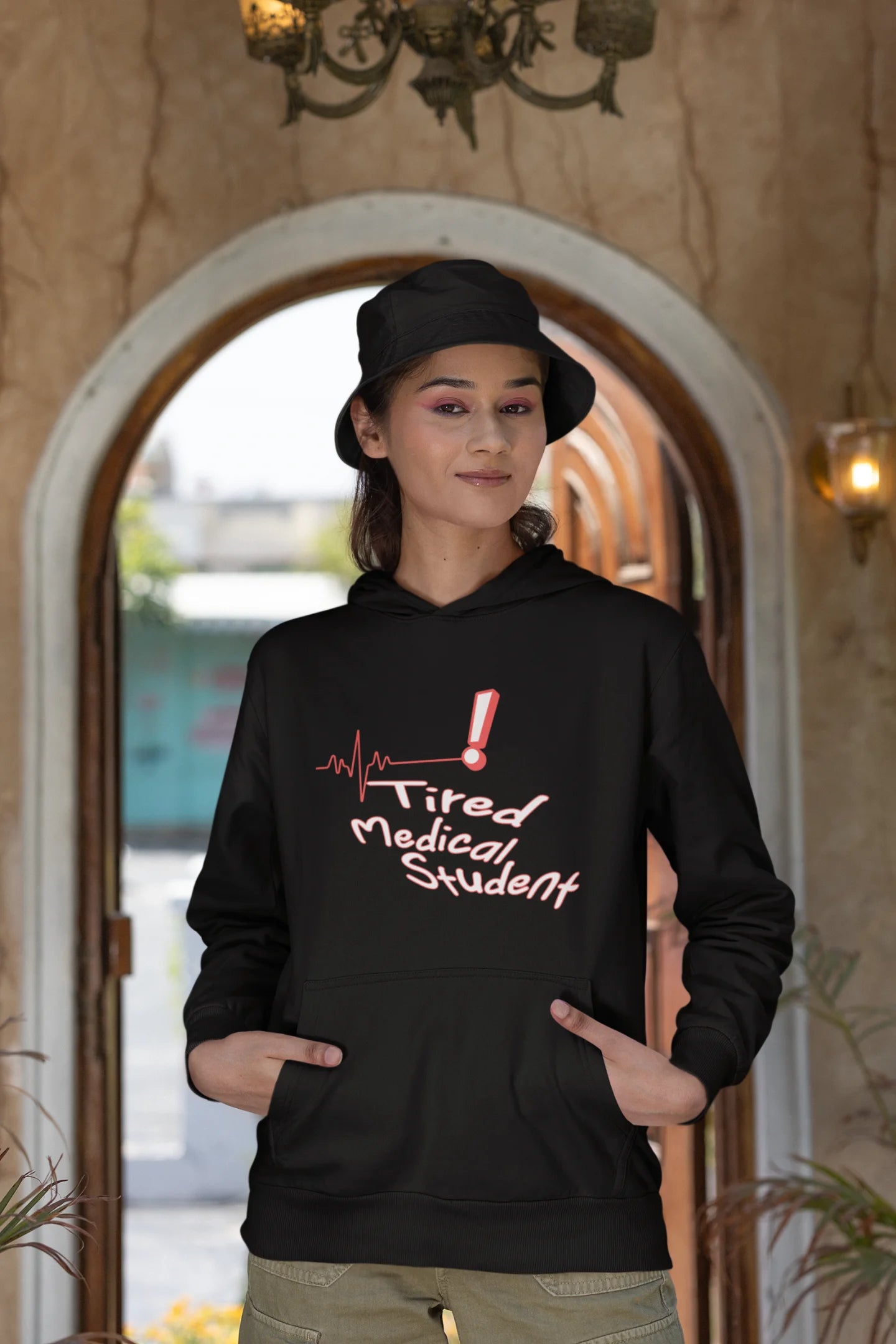 Tired Medico | Drip Anatomy | Premium Unisex Hoodie