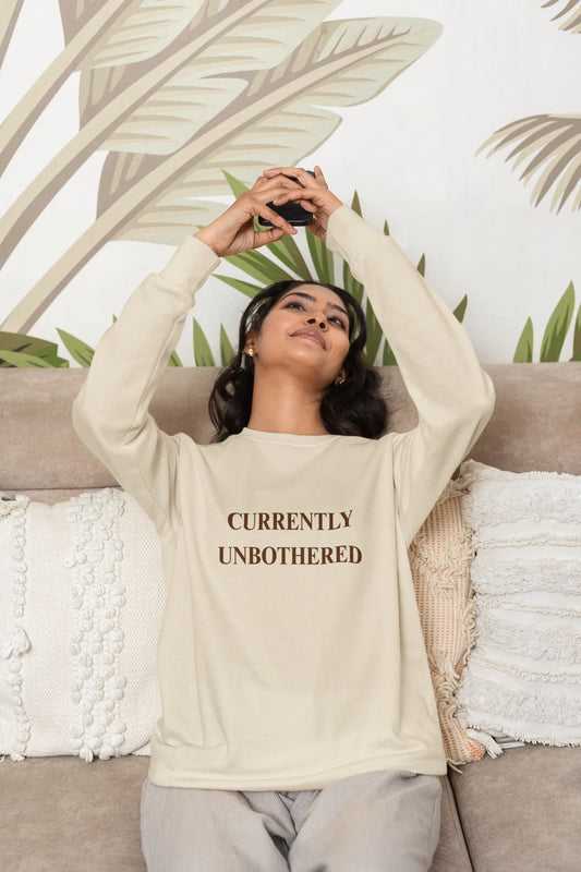 Currently Unbothered | Pinterest | Unisex Sweatshirt