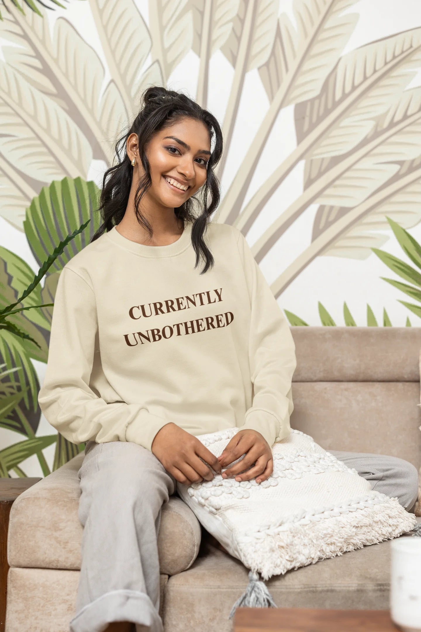 Currently Unbothered | Pinterest | Unisex Sweatshirt