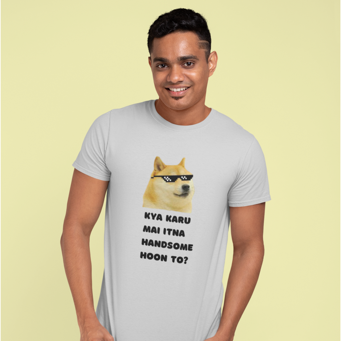 Kya karu main itna handsome hoon! | Premium Half Sleeve Unisex T-Shirt