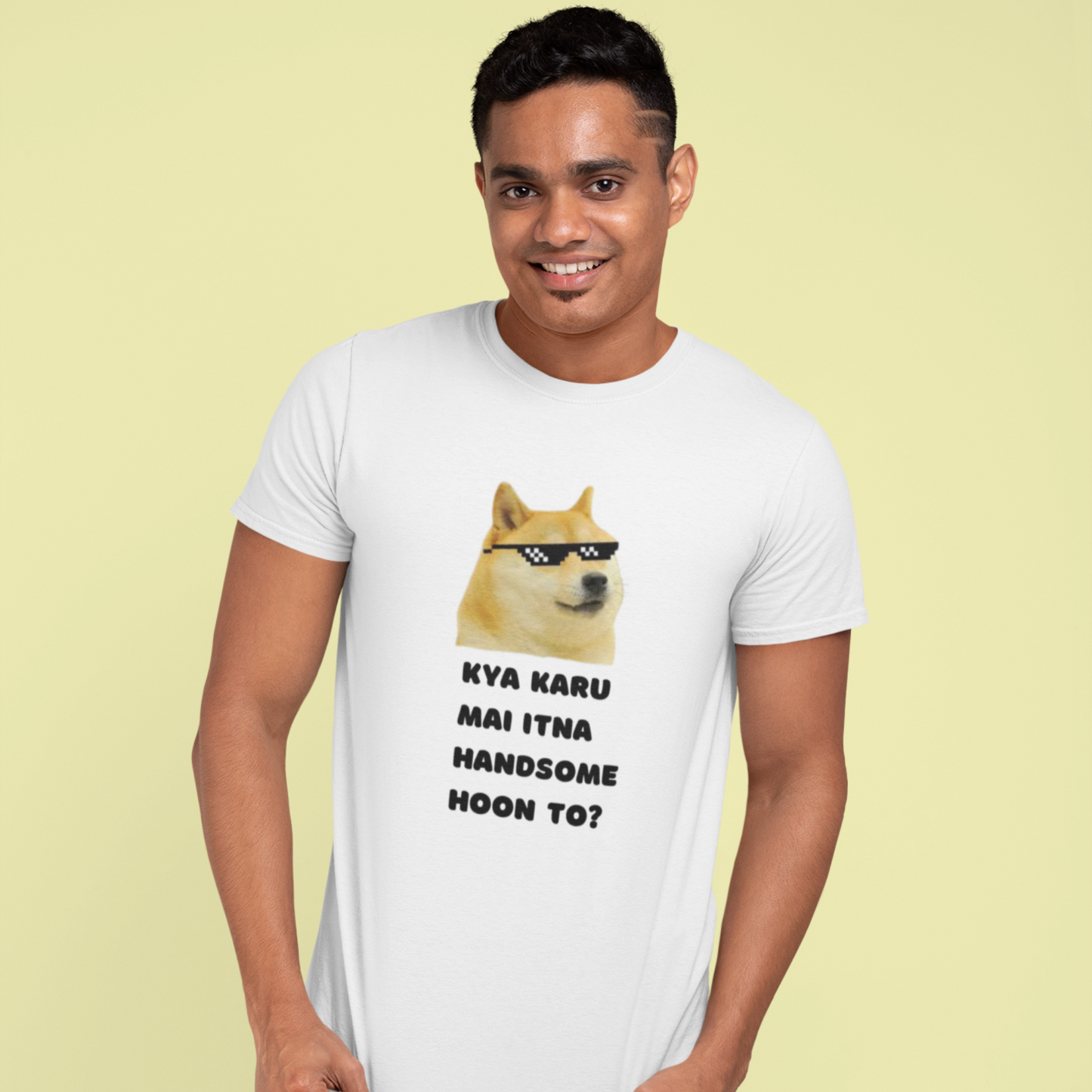Kya karu main itna handsome hoon! | Premium Half Sleeve Unisex T-Shirt