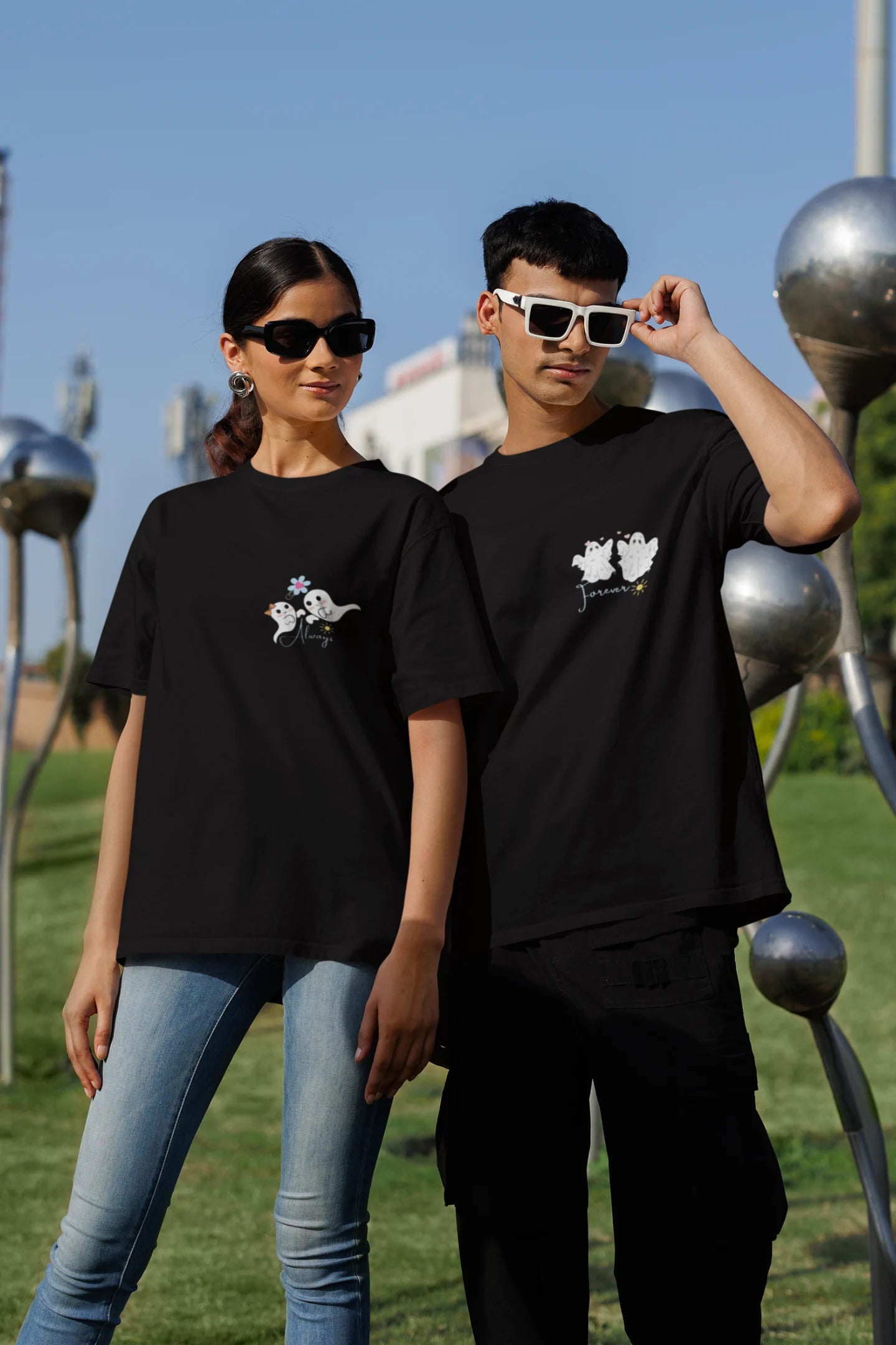 Forever And Always | Couple | Dropped Sleeve Unisex T-Shirt