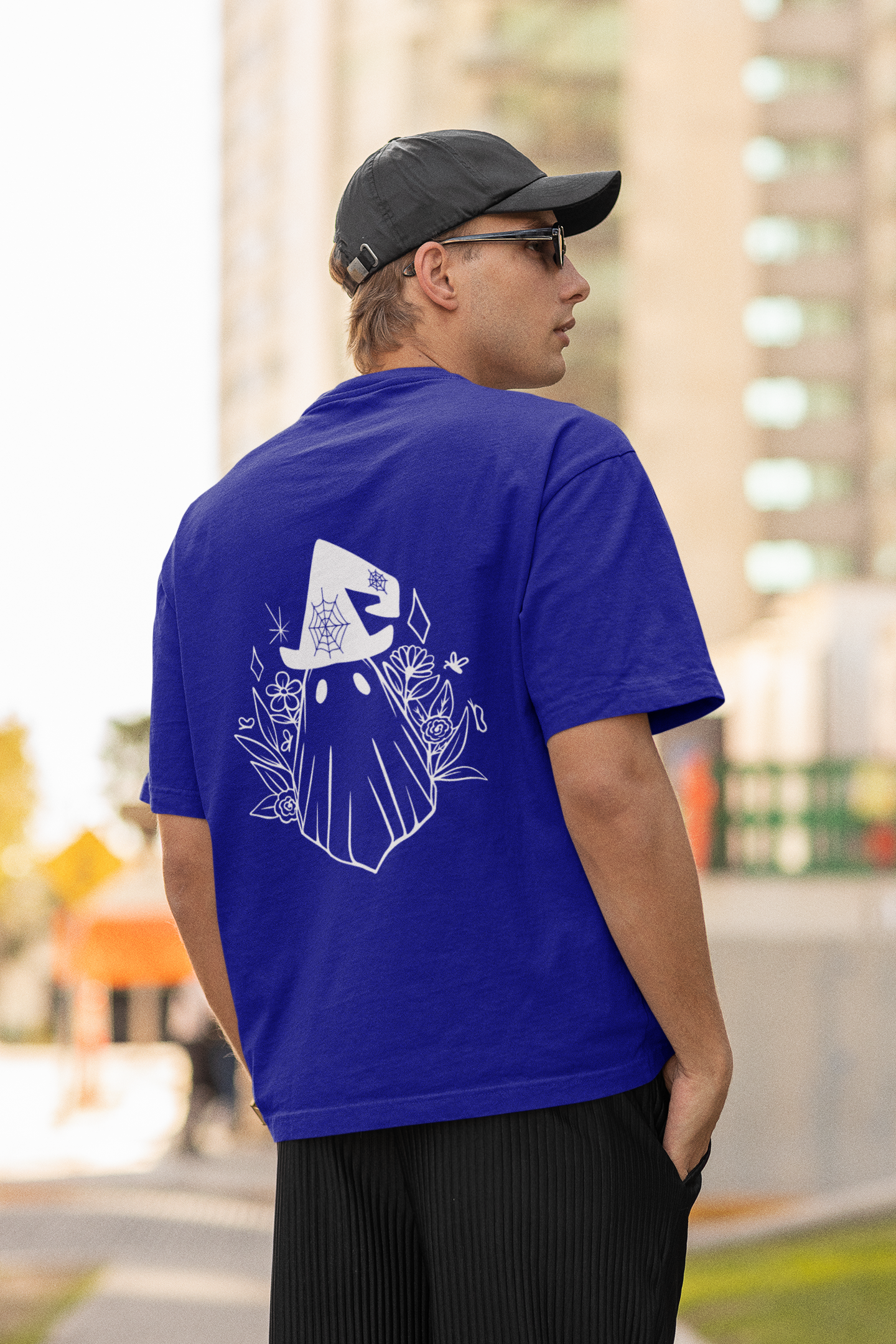 Cute Ghost | Dropped Sleeve Unisex T-Shirt