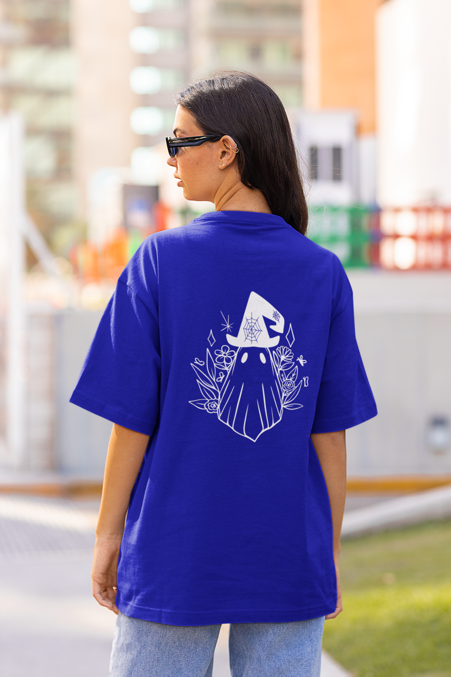 Cute Ghost | Dropped Sleeve Unisex T-Shirt