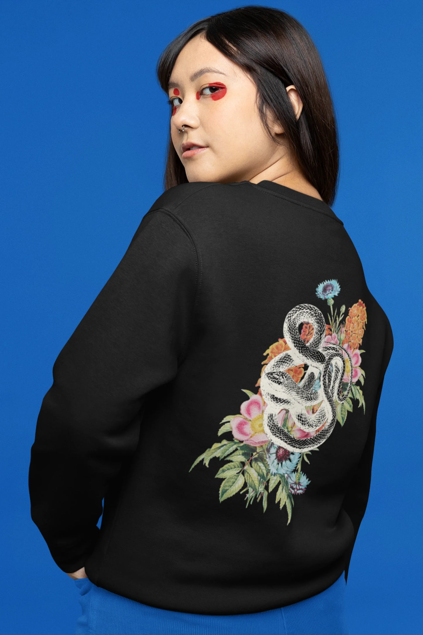 Serpent Bloom | Wildlife | Unisex Sweatshirt