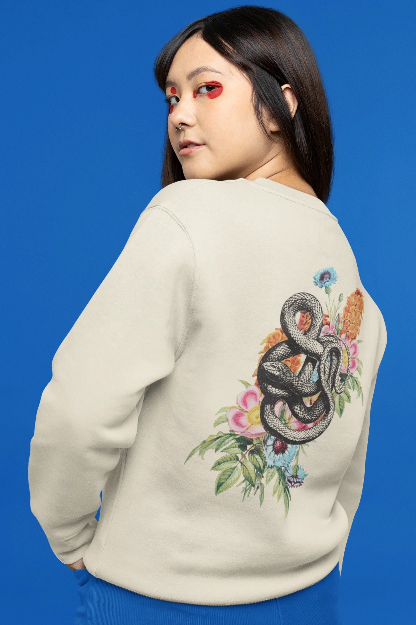 Serpent Bloom | Wildlife | Unisex Sweatshirt