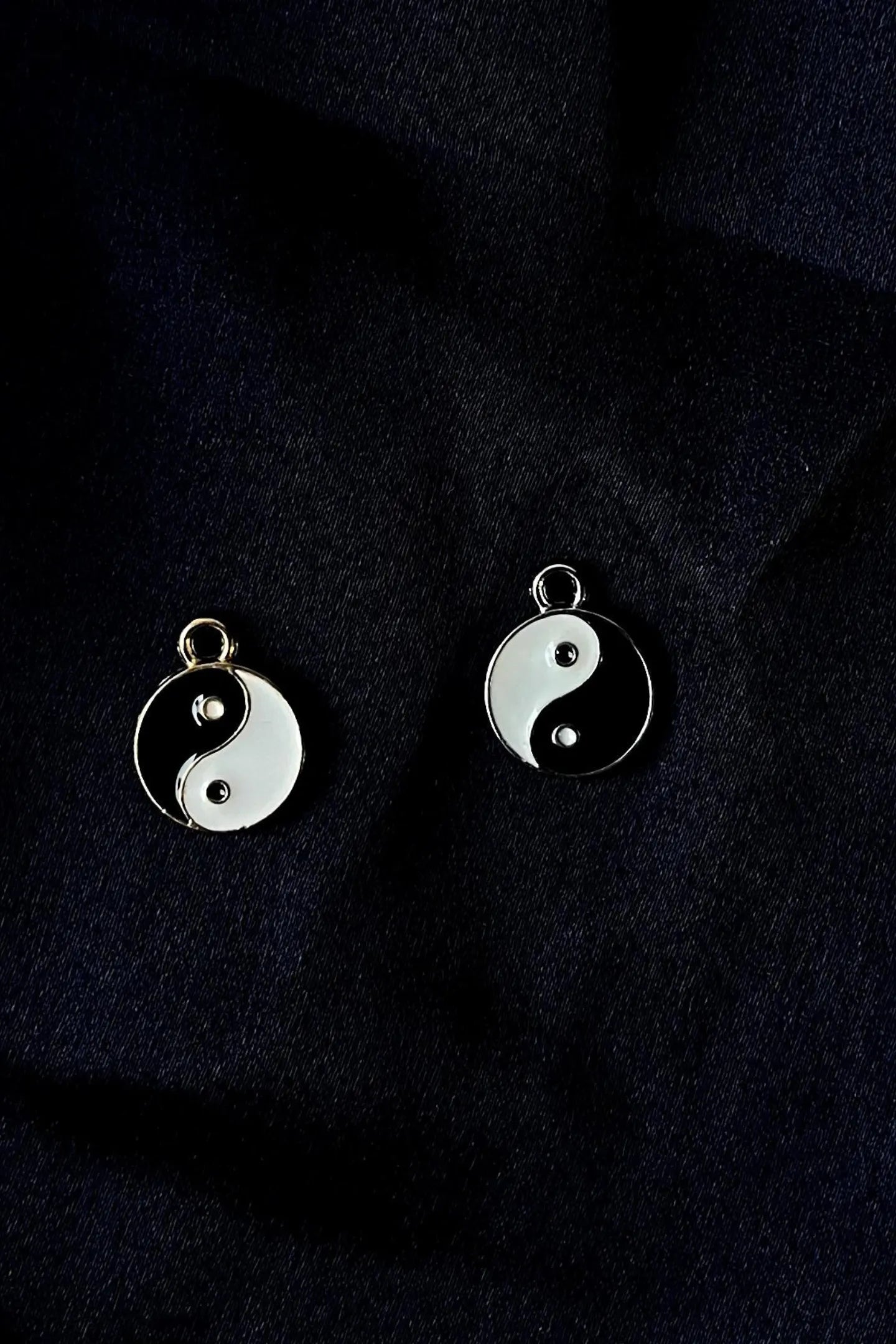 Second image of a couples yin and yang charms symbolizing a balanced approach towards eternal love.