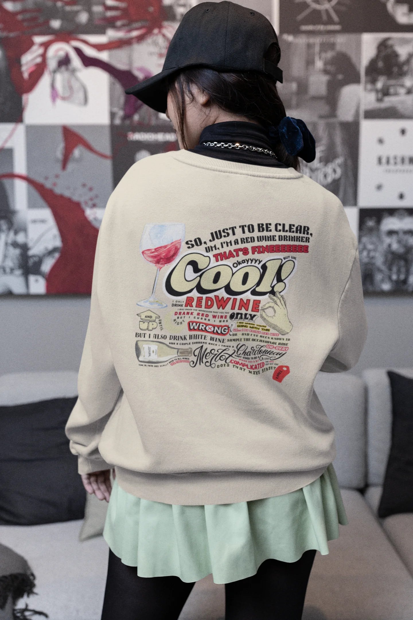 Red Wine/White Wine | Scripted Saas | Unisex Sweatshirt