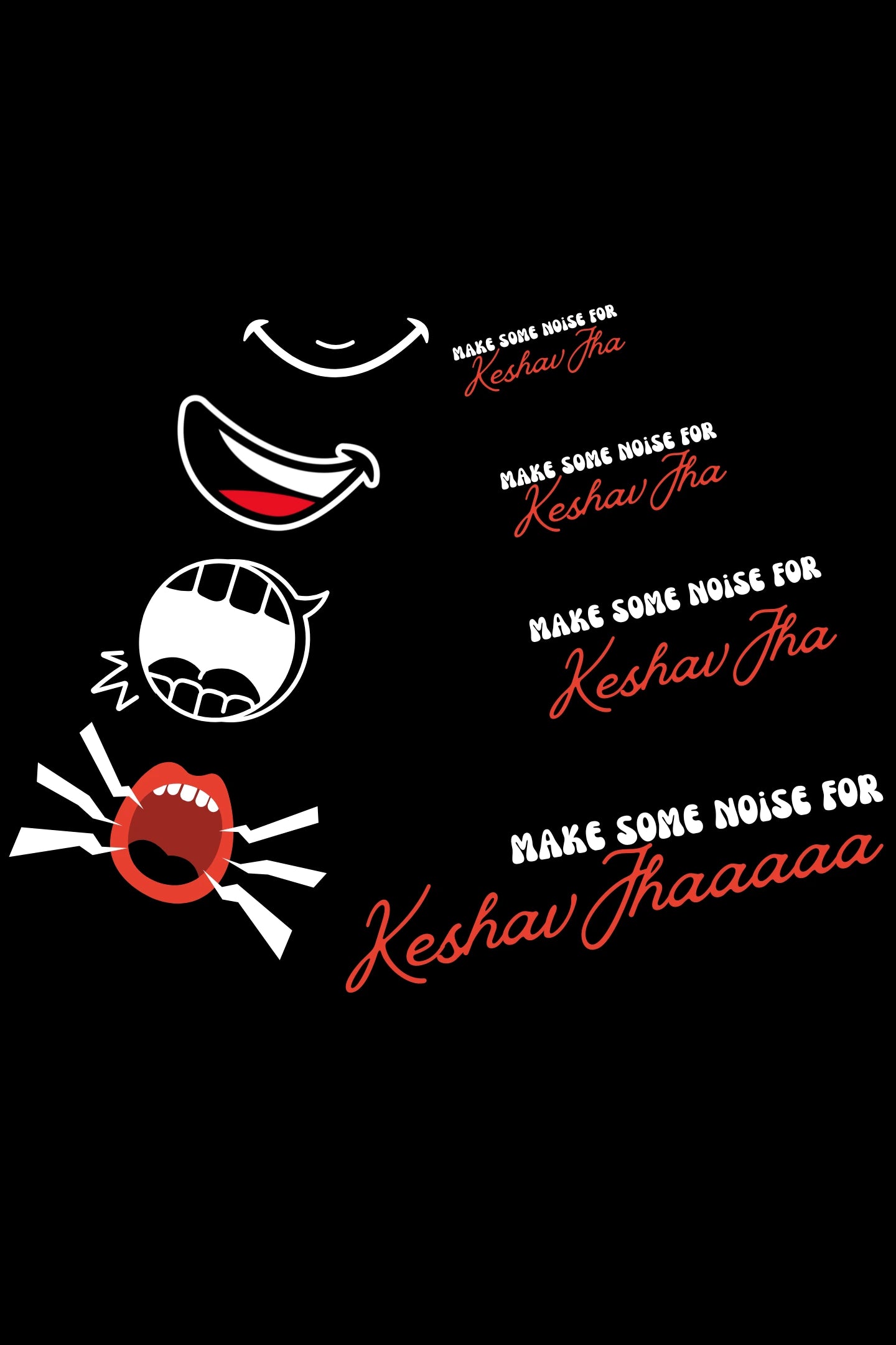 Make Some Noise.. | Keshav Jhaa Official Merch | Oversized Unisex T-Shirt