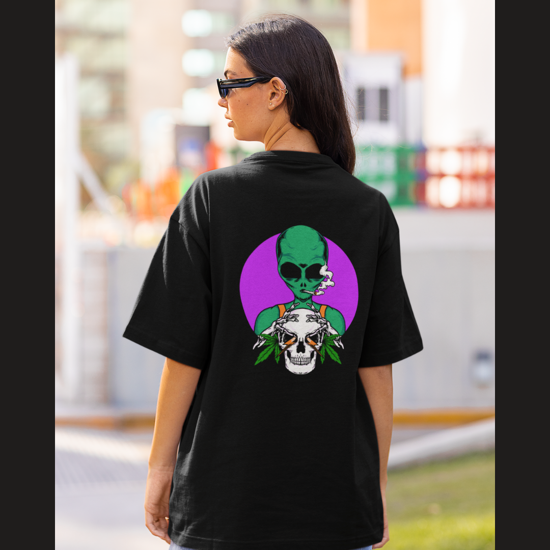 Green leaf | Dropped Sleeve Unisex T-Shirt
