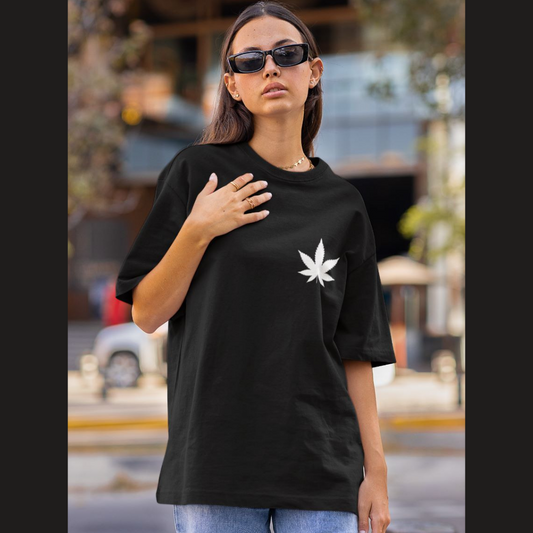 Green leaf | Dropped Sleeve Unisex T-Shirt