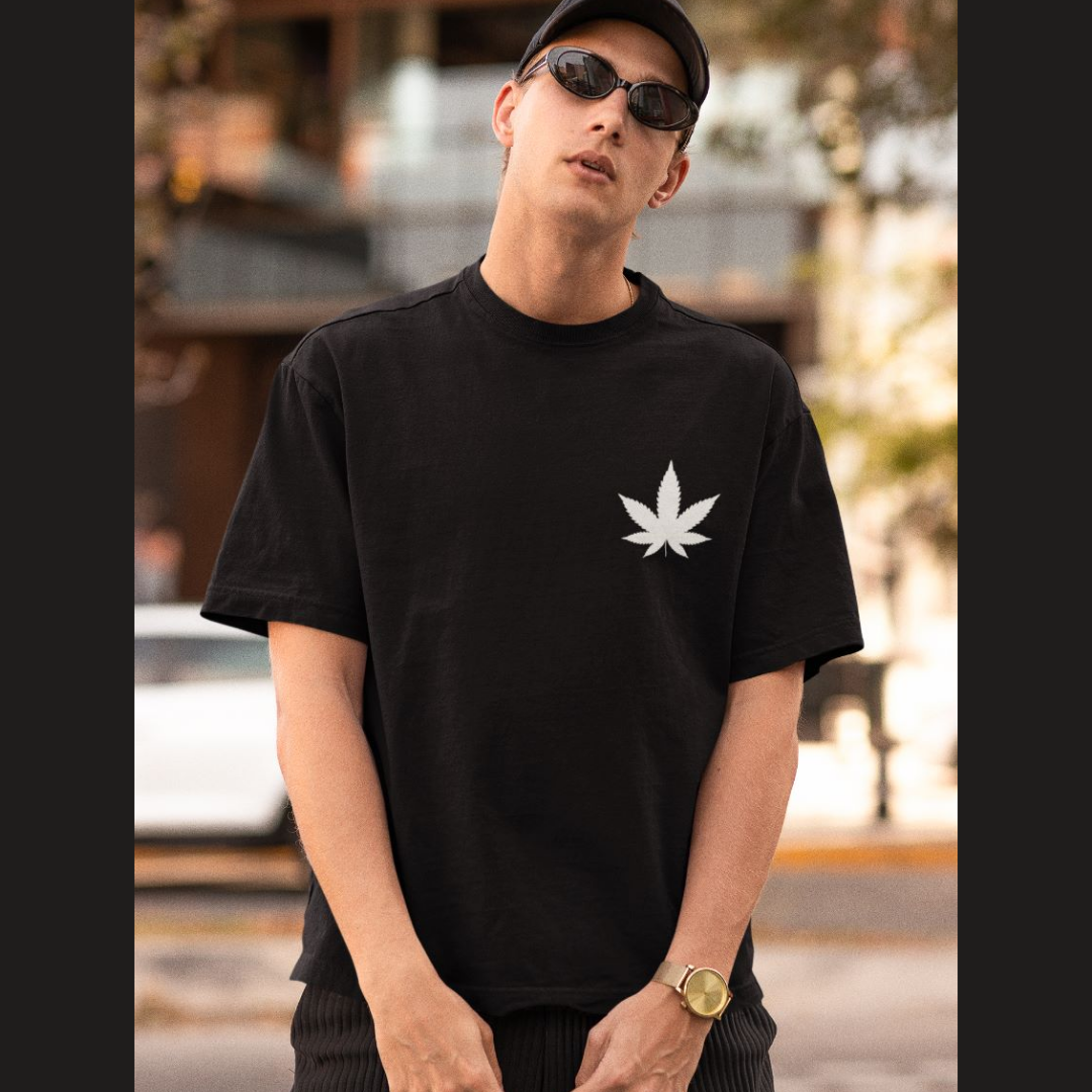 Green leaf | Dropped Sleeve Unisex T-Shirt