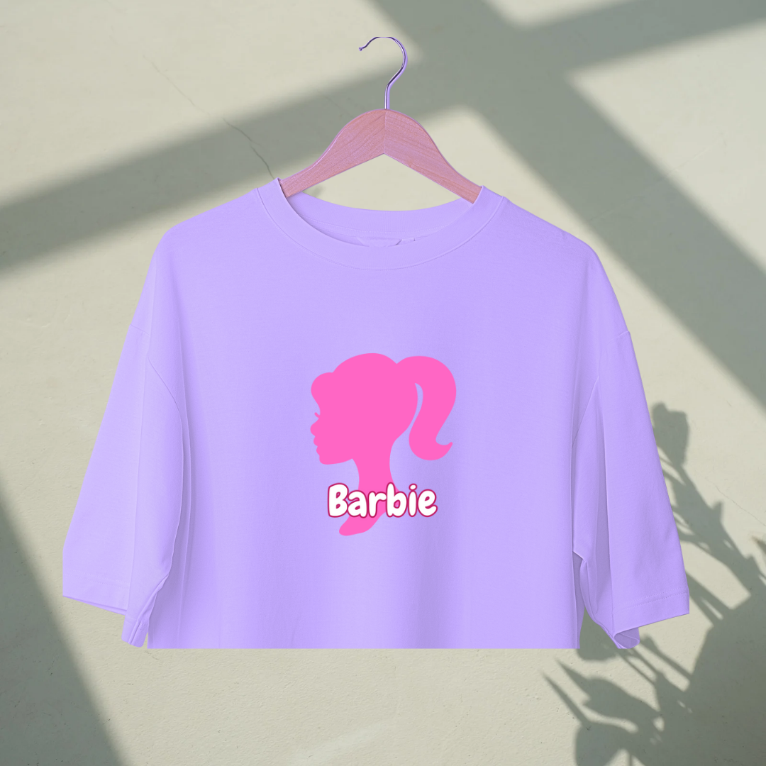 Barbie | Premium Oversized Crop Top