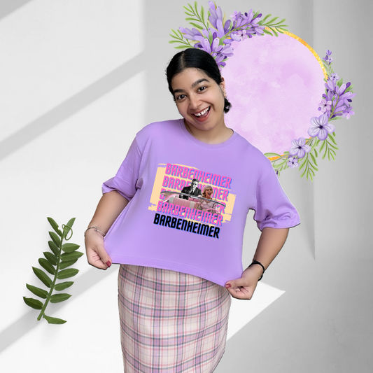 Barbenheimer | Premium Oversized Crop Top