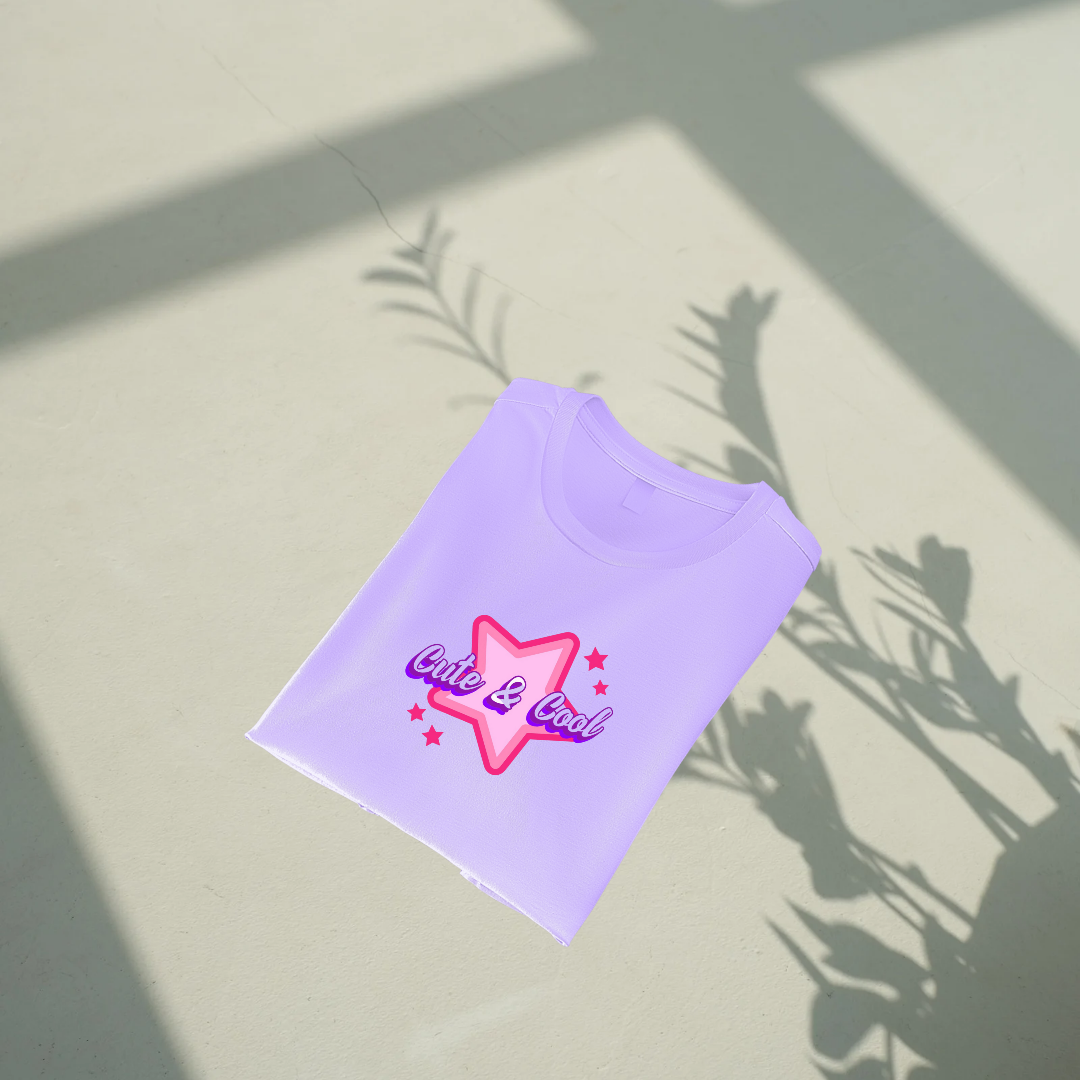 Cute and cool | Premium Oversized Crop Top