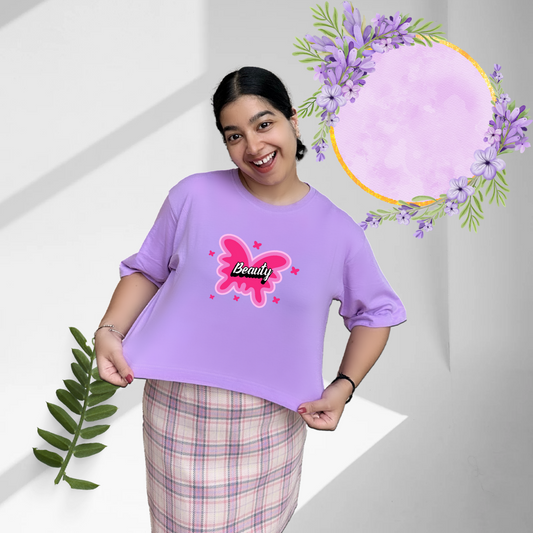 Beauty | Premium Oversized Crop Top