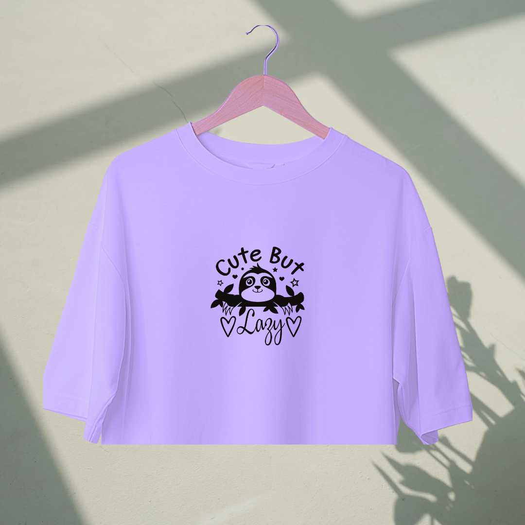 But lazy | Premium Oversized Crop Top