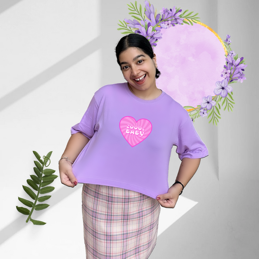 2000s Baby | Premium Oversized Crop Top