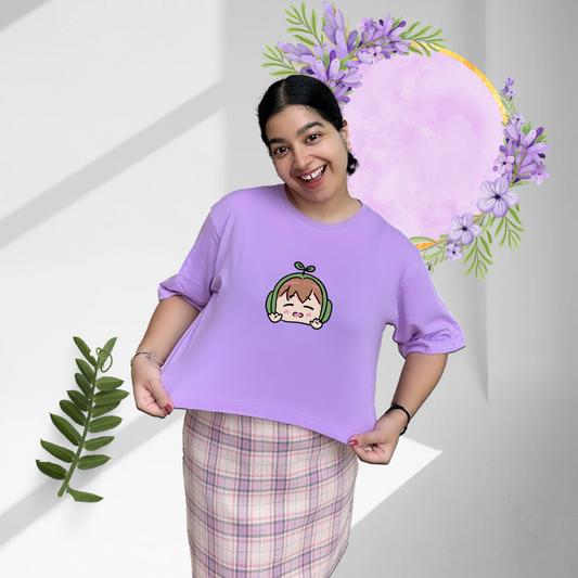 Blush | Premium Oversized Crop Top