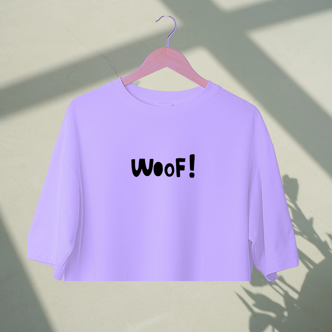 Woof! | Premium Oversized Crop Top