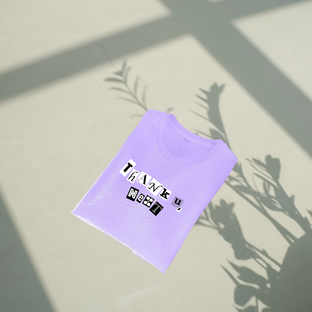 Thank You Next | Premium Oversized Crop Top