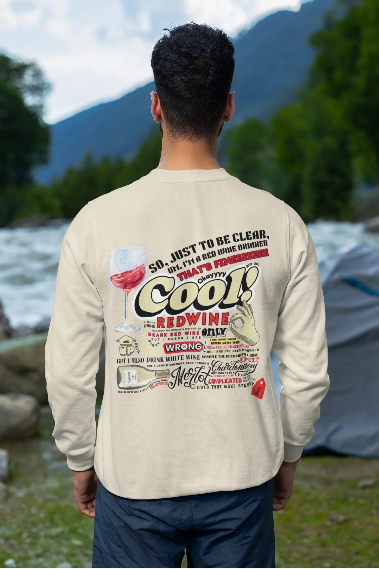 Red Wine/White Wine | Scripted Saas | Unisex Sweatshirt