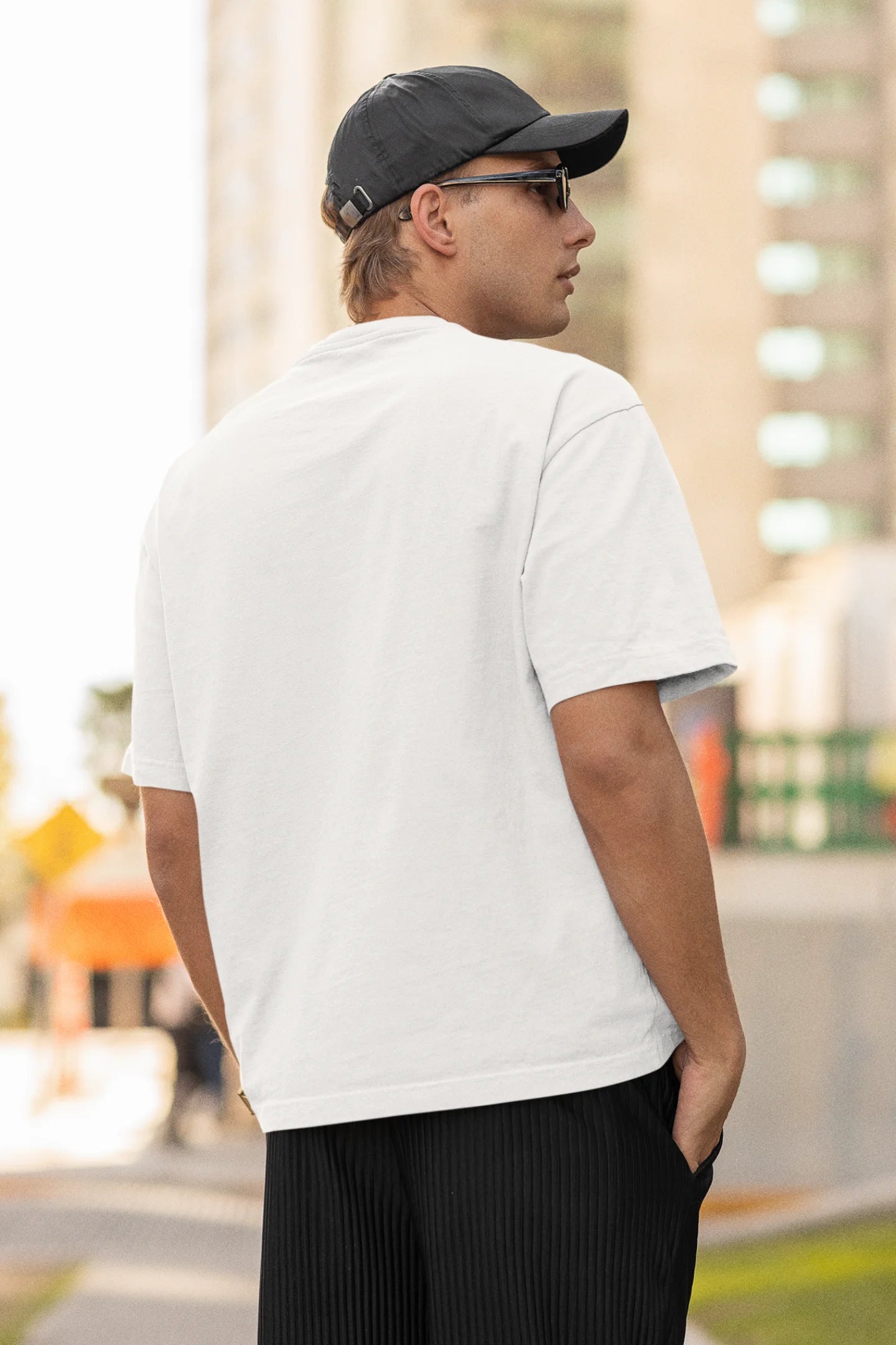 Plain Solid Premium Dropped Sleeve Half Sleeve Unisex T-shirt