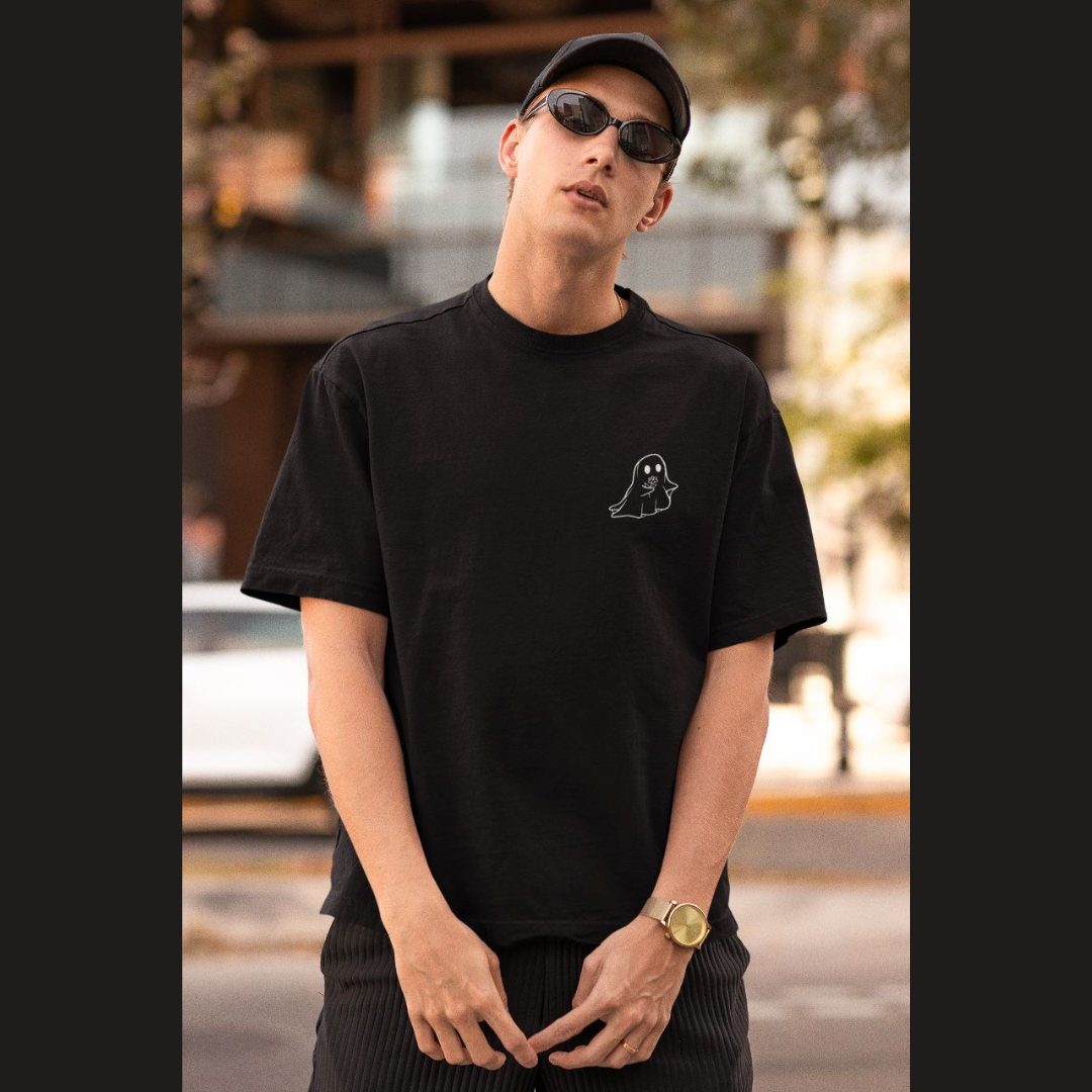 Cute Ghost | Dropped Sleeve Unisex T-Shirt