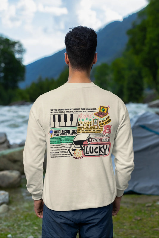 You got lucky | Scripted Saas | Unisex Sweatshirt