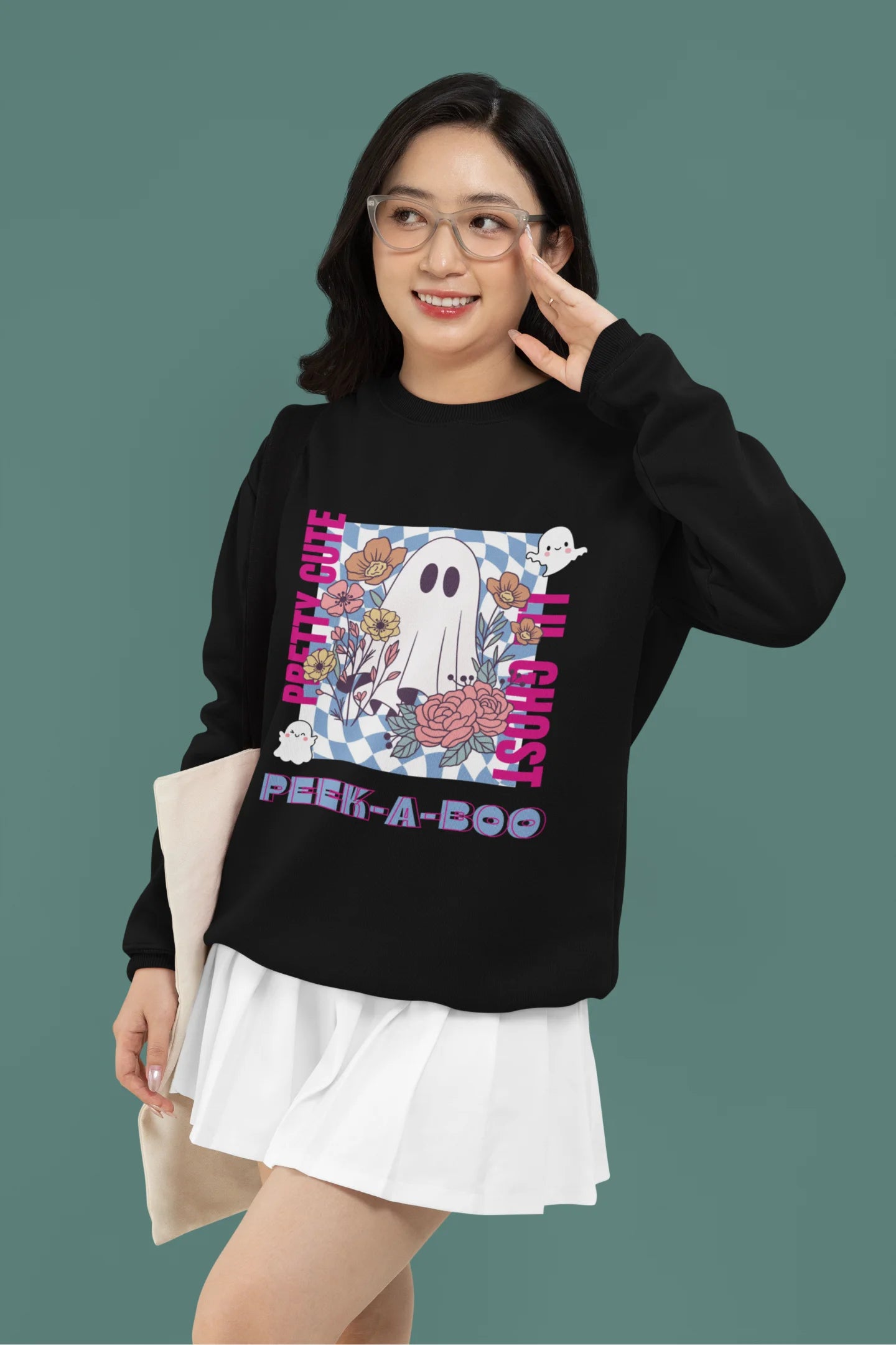 Pretty Cute Little Ghost | Aesthetic | Unisex Sweatshirt