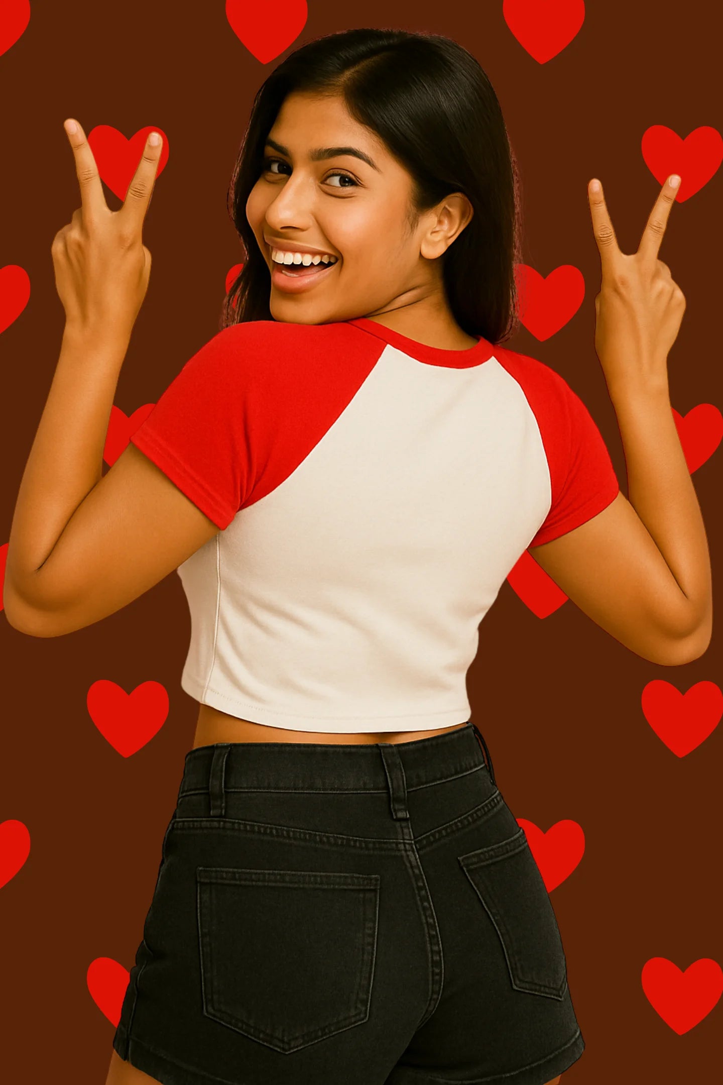 Rare | Shaw tees | Slim Fit Crop Top