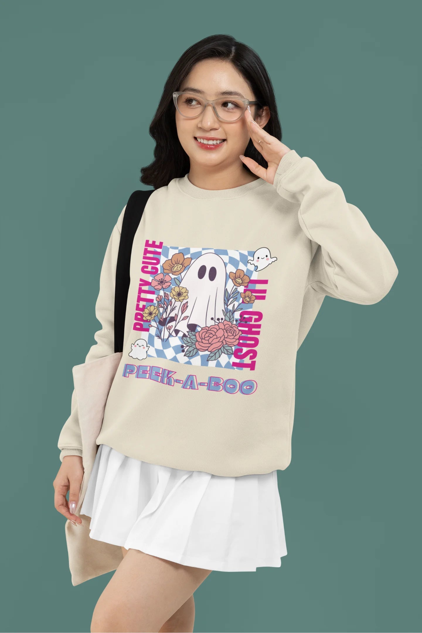 Pretty Cute Little Ghost | Aesthetic | Unisex Sweatshirt