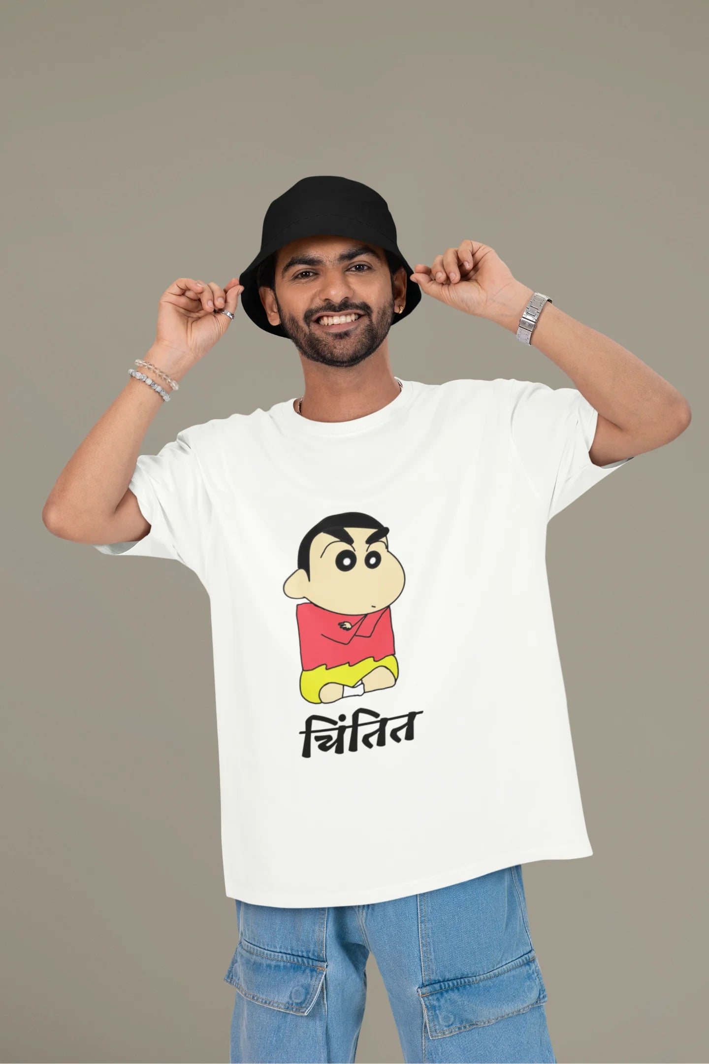 Chintit | Shinchan | Men's Dropped Sleeve Tee