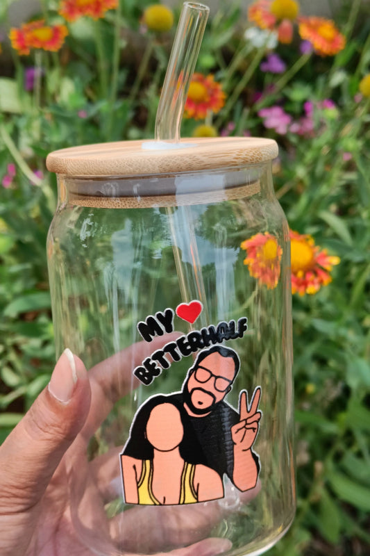 My Betterhalf Tumbler | Customised Tumbler with your photo turned into Line-Art/Illustration | Perfect Couple Gift