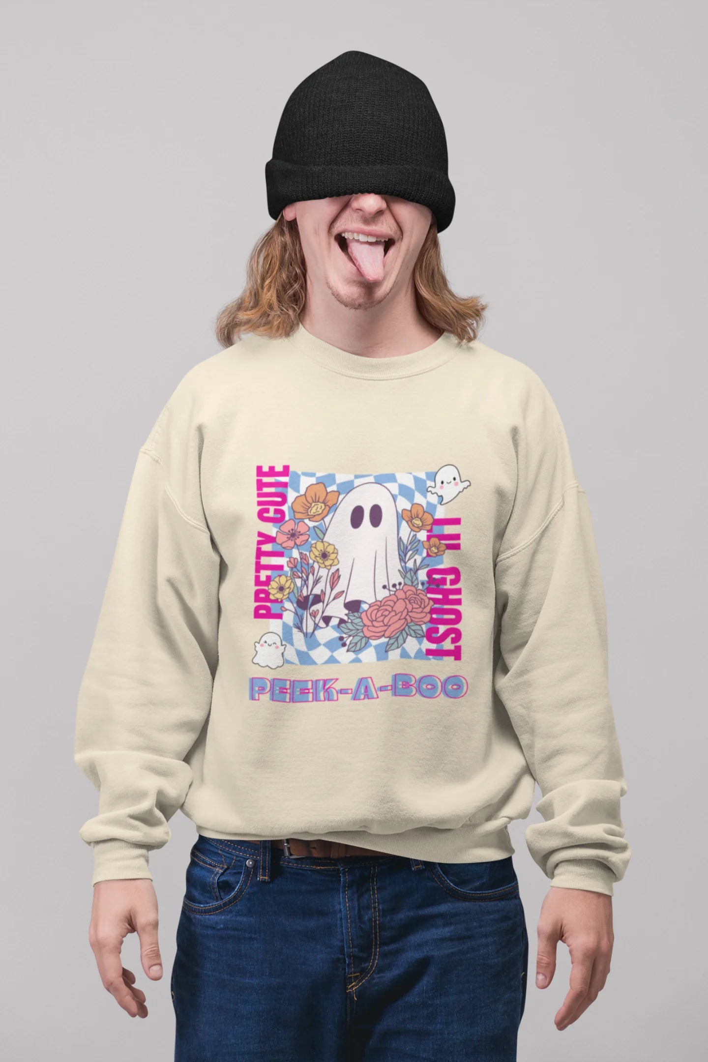 Pretty Cute Little Ghost | Aesthetic | Unisex Sweatshirt