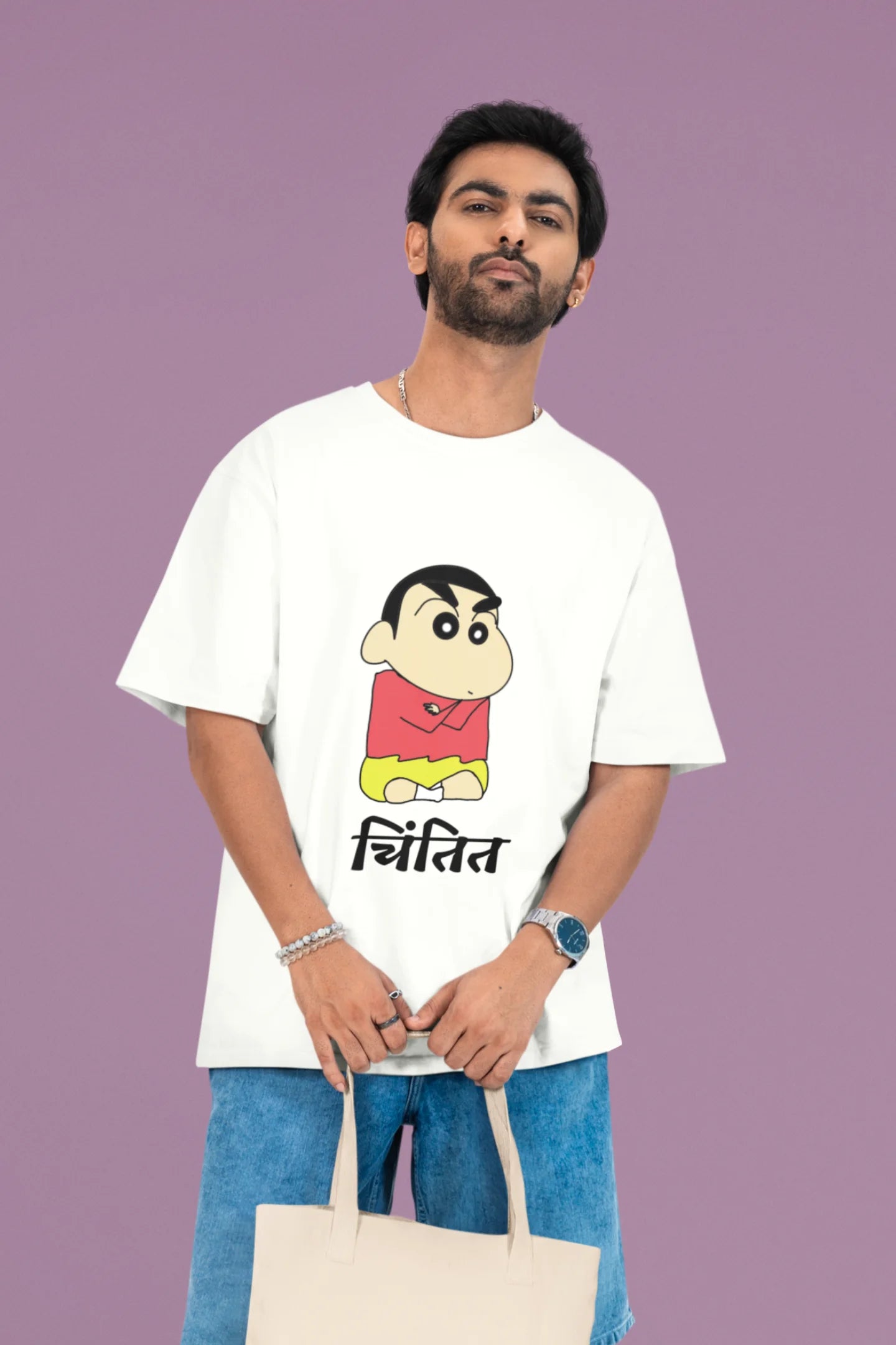Chintit | Shinchan | Men's Dropped Sleeve Tee