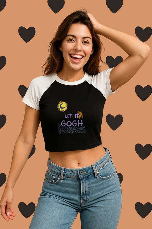 Let It Gogh | Shaw tees | Slim Fit Crop Top