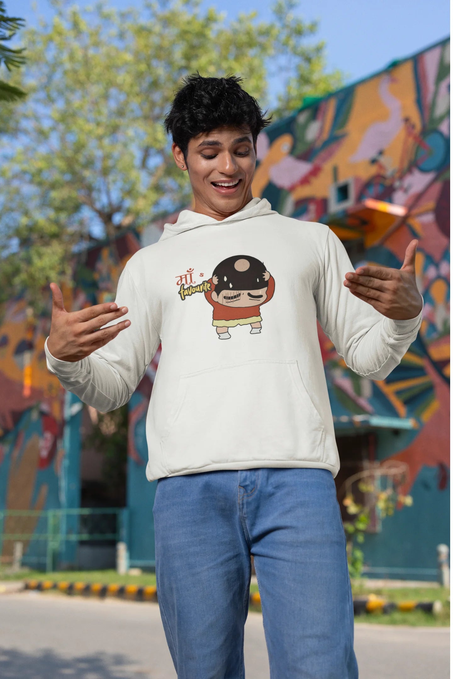Maa's Favourite | Shinchan | Premium Unisex Winter Hoodie