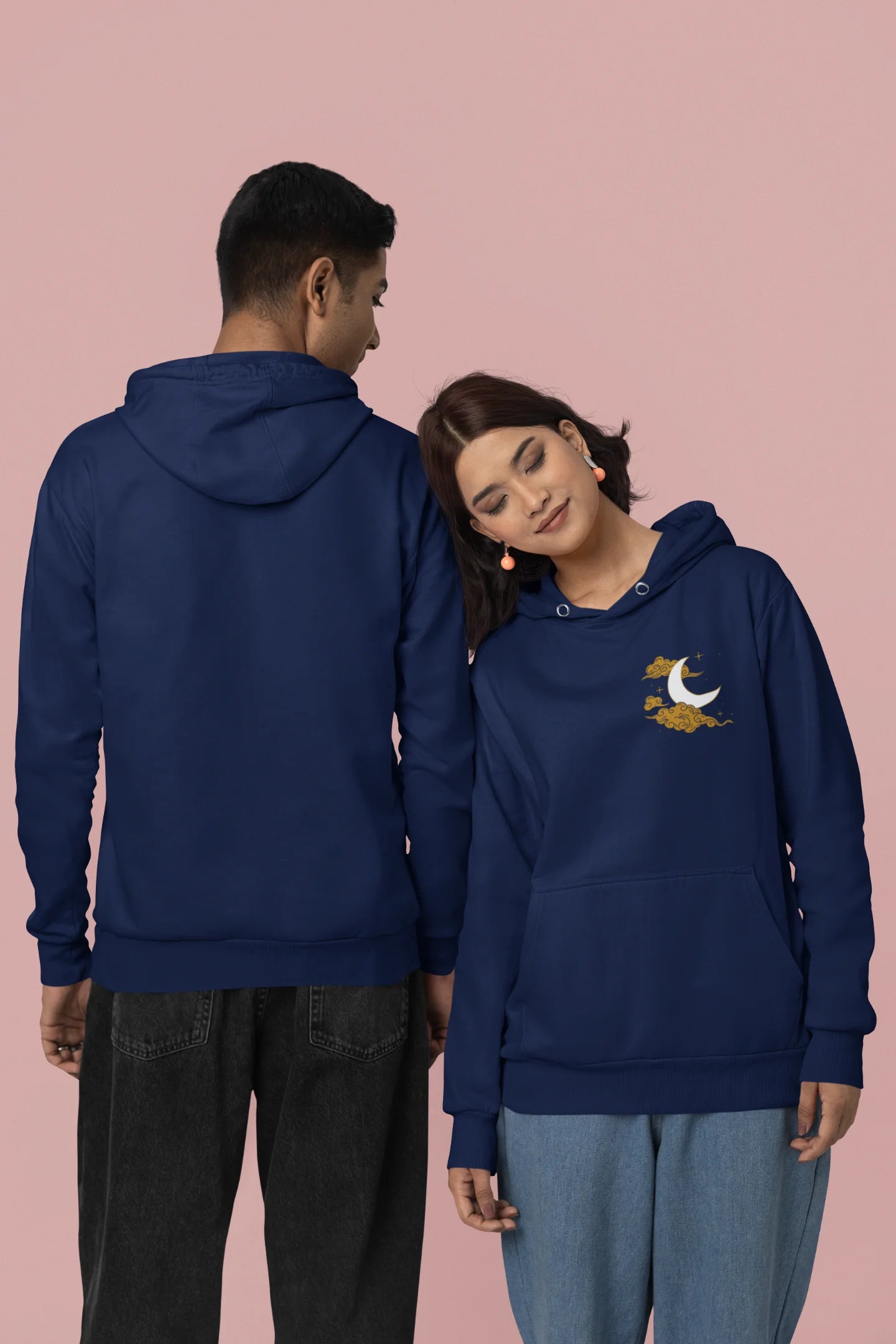 Sun and Moon | Lovey Dovey | Premium Unisex Winter Hoodies